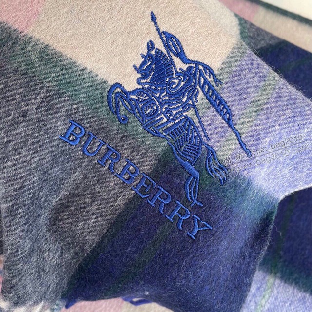 Burberry秋冬單品情侶款羊絨圍巾 巴寶莉2021新款格子圍巾  mmj1409